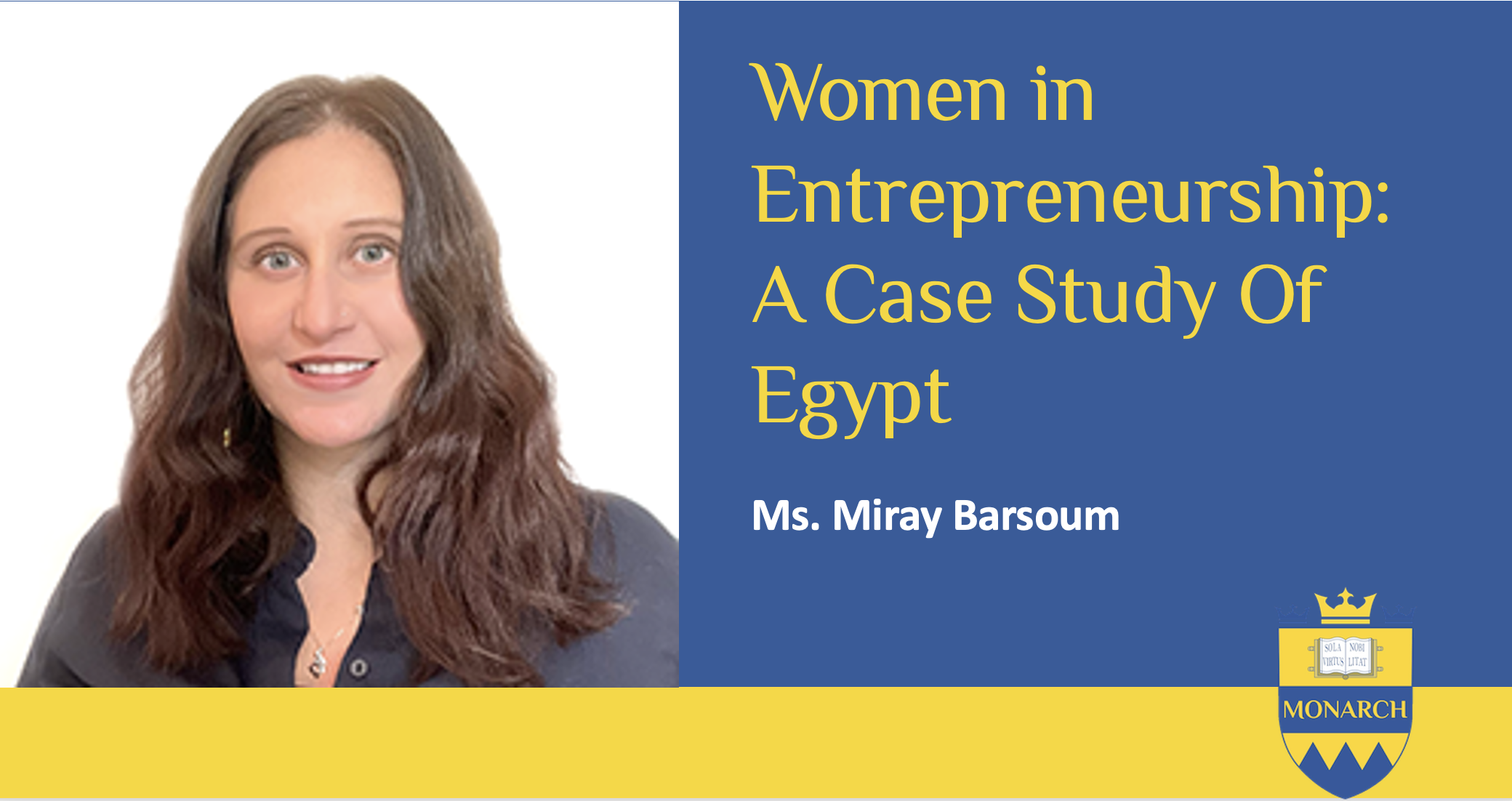 Women In ENtrepreneurship: A Case Study of Egypr